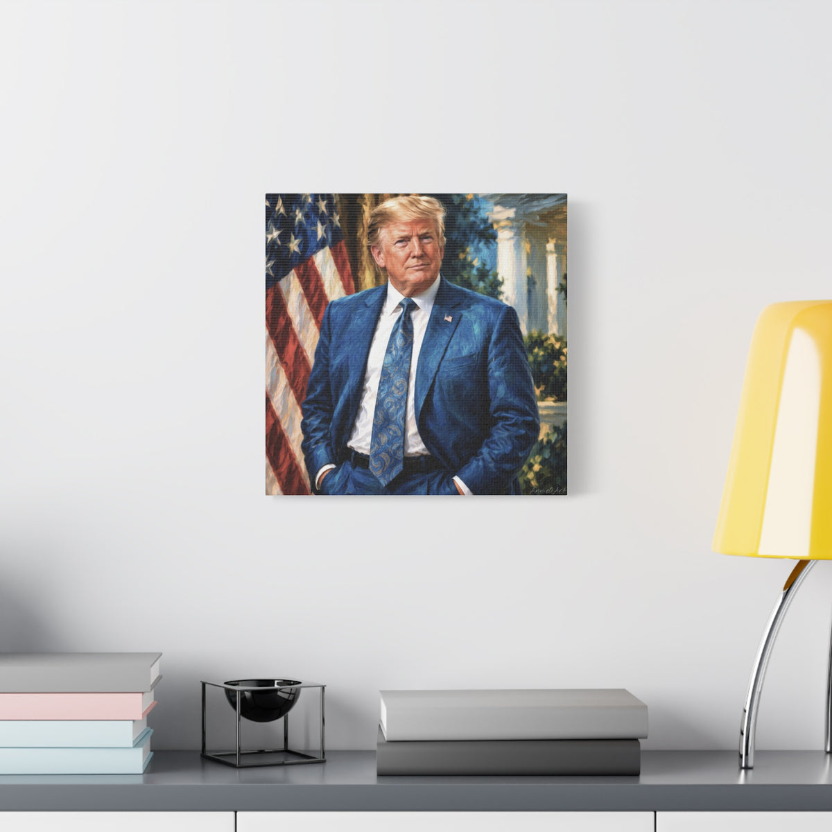 Trump Patriotic Presidential Portrait Canvas
