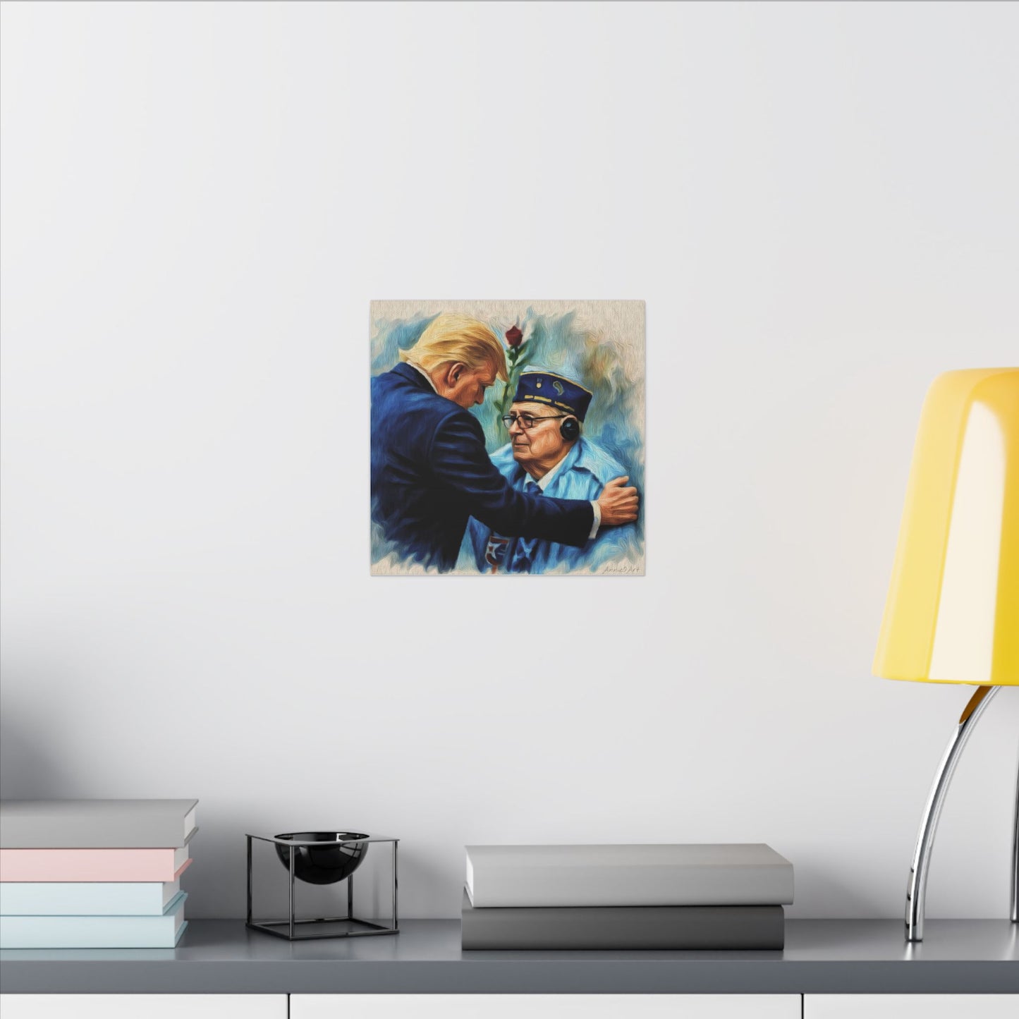 Trump/Patriotic Veteran Tribute Canvas