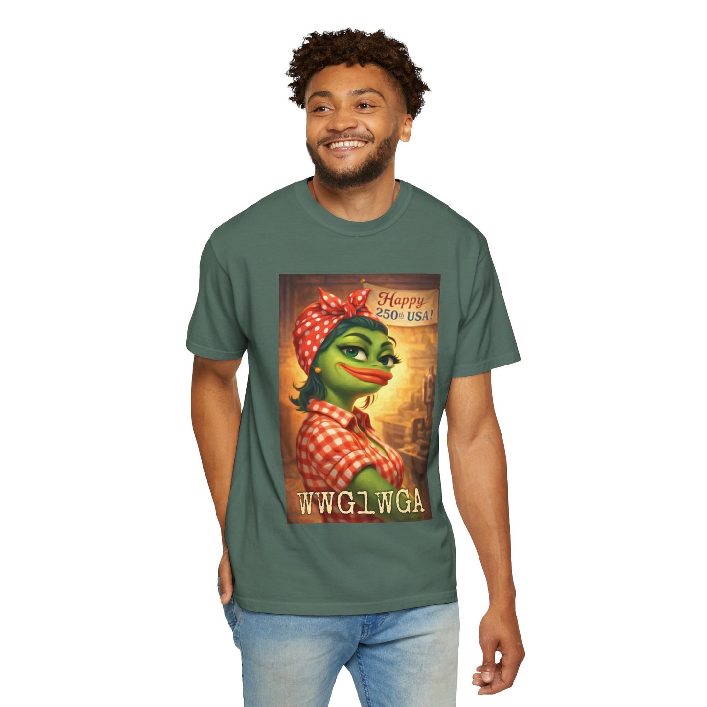 250th Celebration Patriotic T-Shirt — WWG1WGA / MAGA Tribute