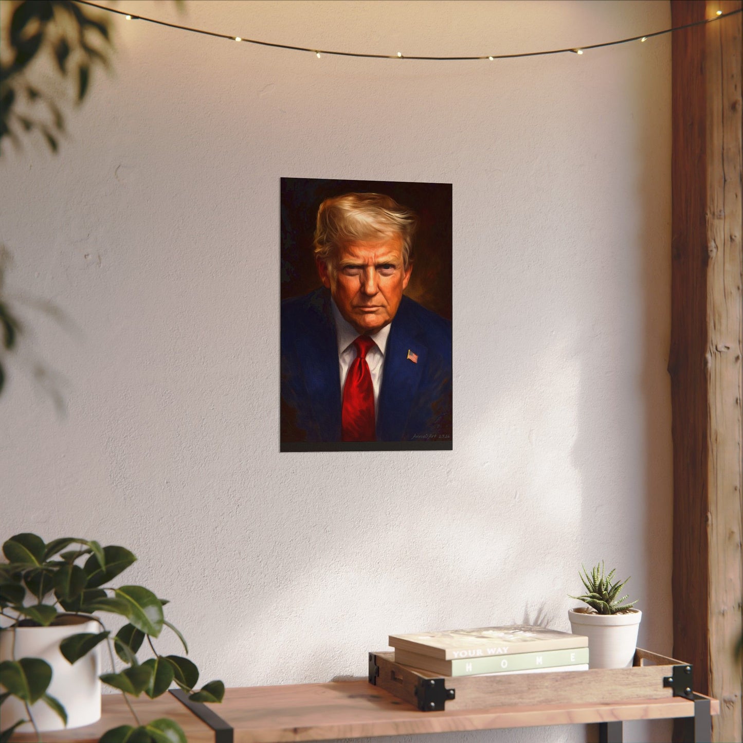 Trump Oil Portrait Poster