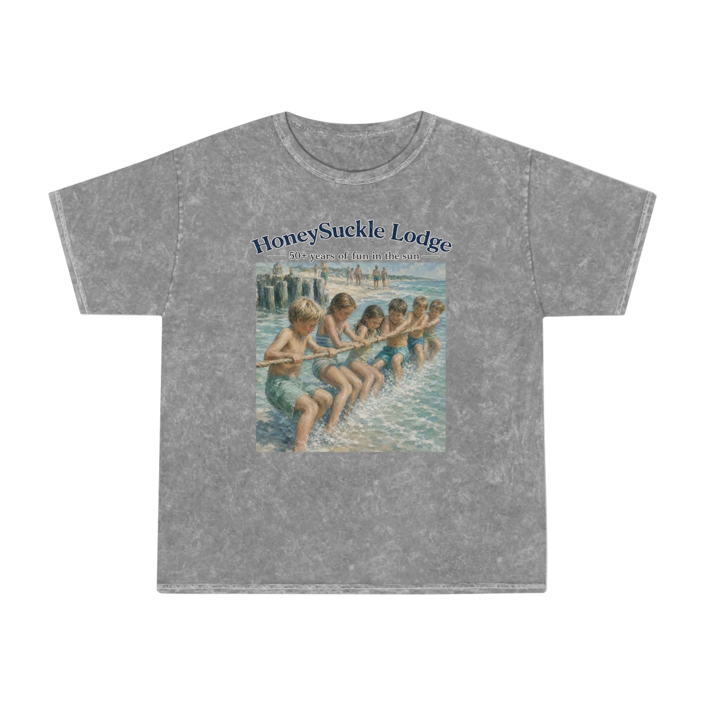 Honeysuckle Lodge Vintage  T-Shirt — “I Hear You Call To Me” Mineral Wash