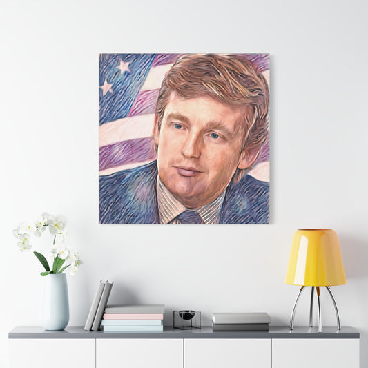 Trump Patriotic Portrait Canvas
