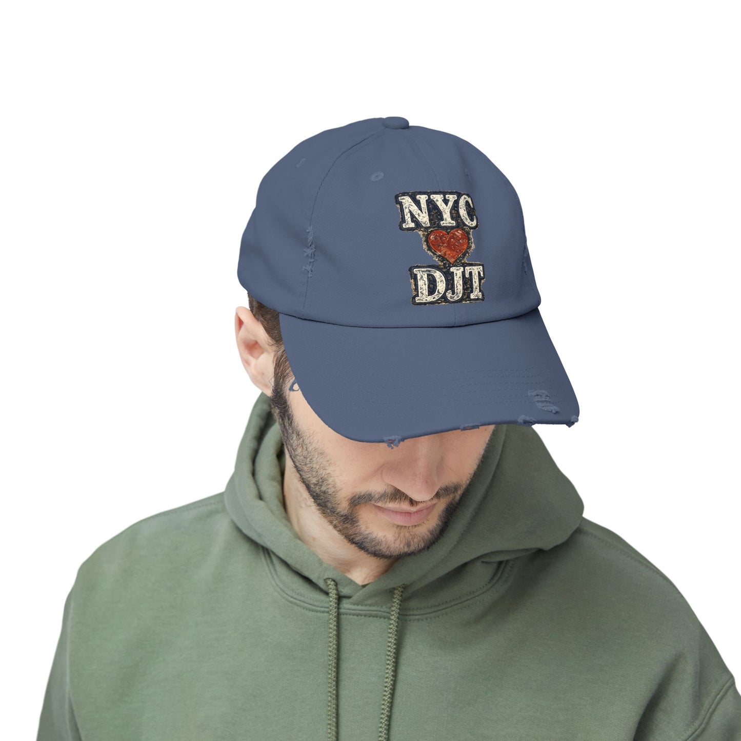 Distressed NYC❤️DJT Vintage Baseball Cap