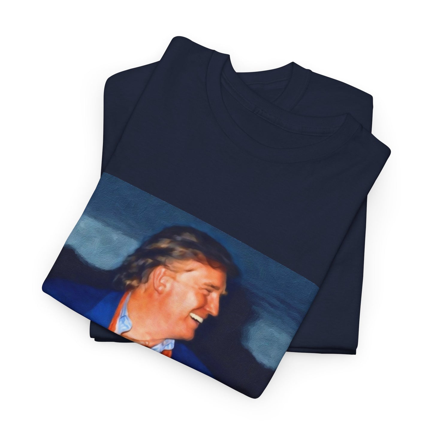 Vintage Portrait Tee with Quote – “Selfless Man, Truly Loved by All Who See It”