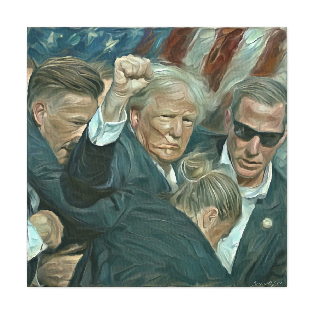 Trump ‘FIGHT!’ Fist-Raise Matte Canvas