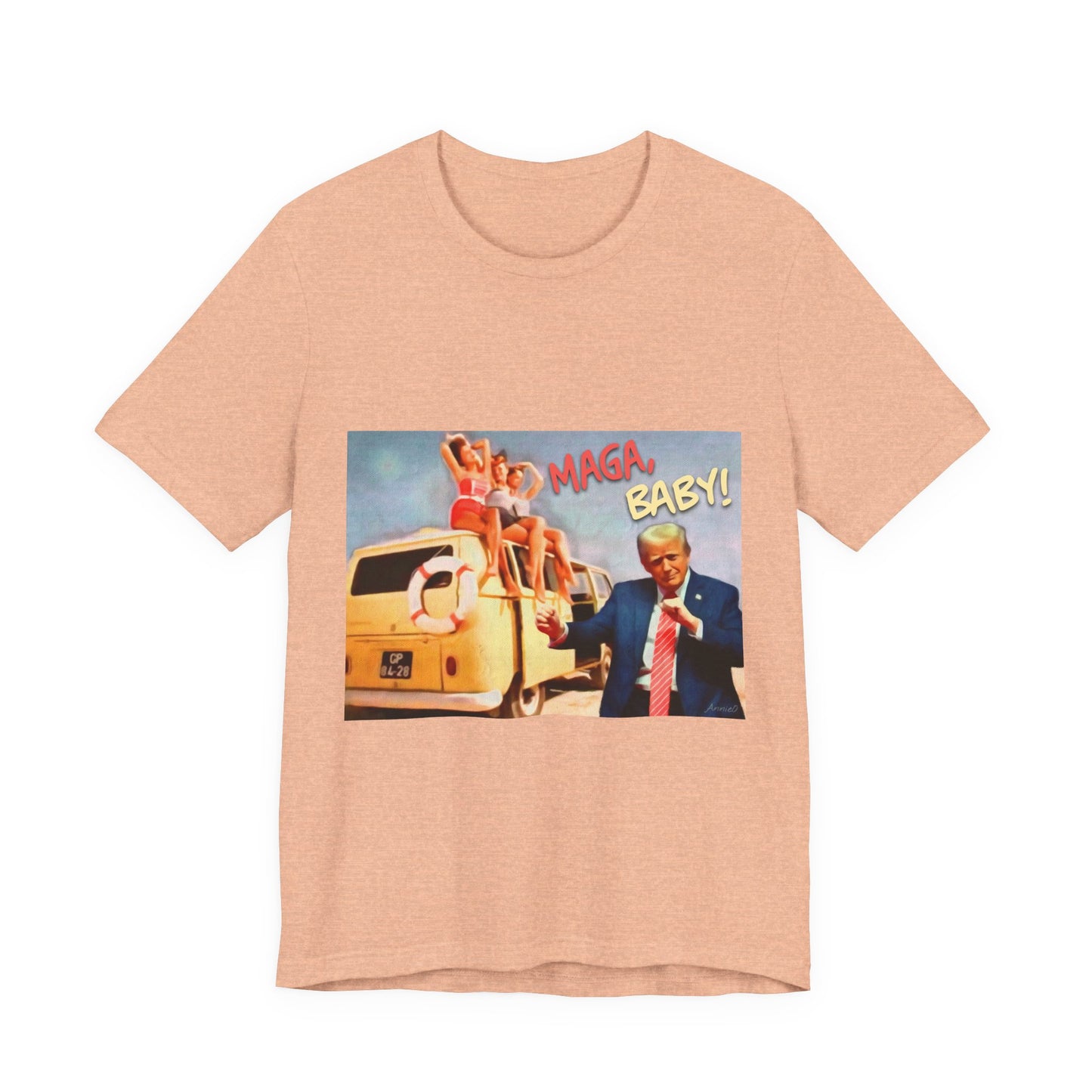 Vintage Political Graphic Tee — "MAGA Baby!"