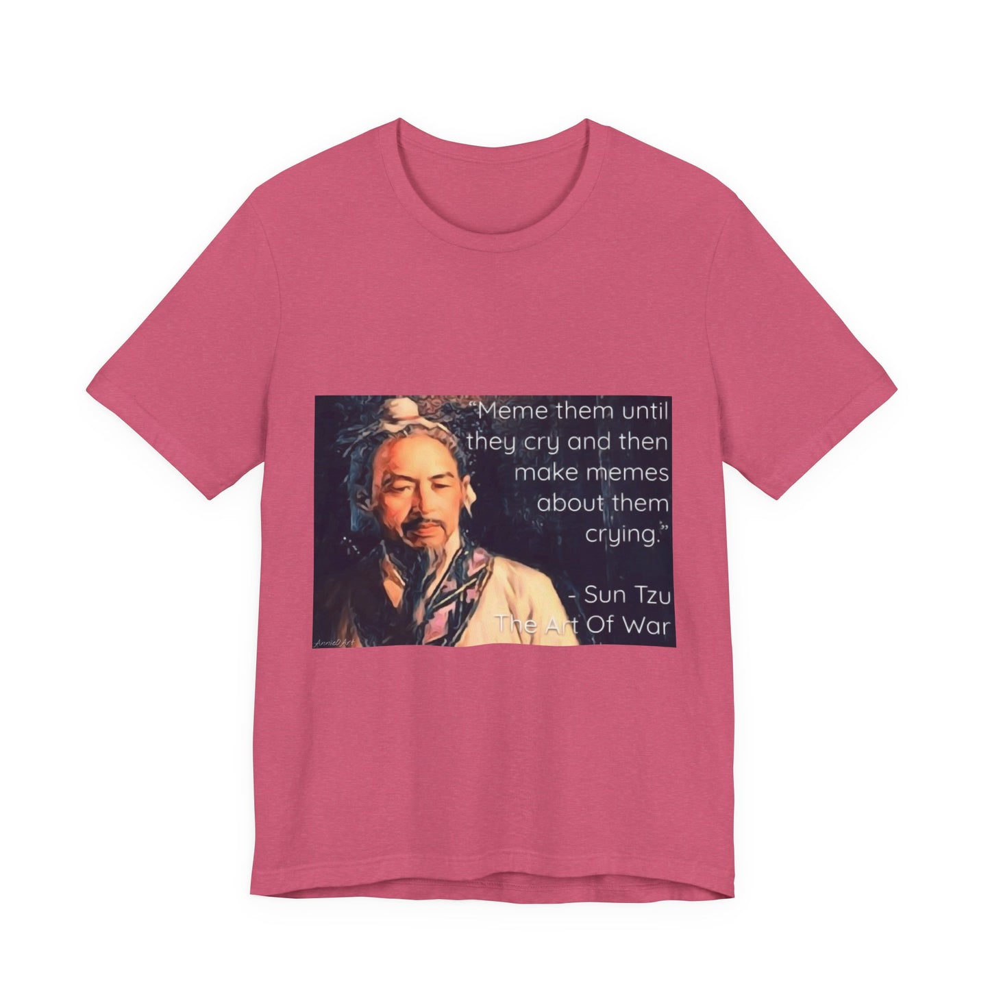 Sun Tzu Meme Tee — "Meme Them Until They Cry" Retro Political Art T‑Shirt