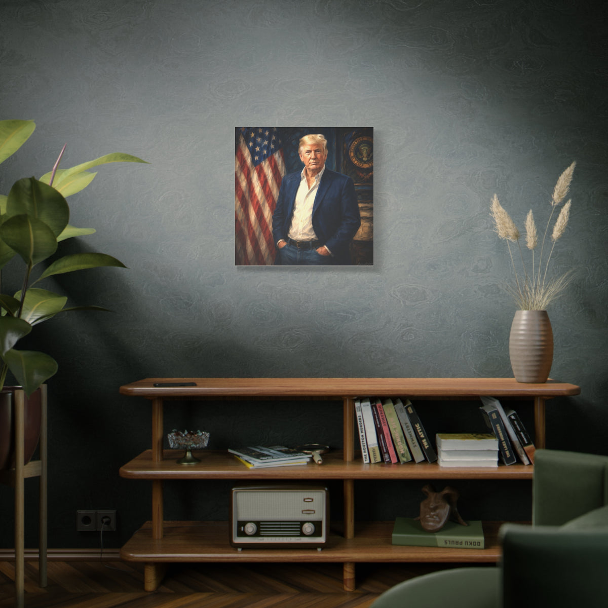 Trump Patriotic Portrait Canvas