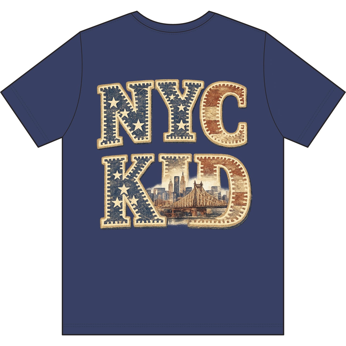 NYC Kid T-Shirt — Trump Vintage New York City First Responders & Construction Crew Selfie Graphic