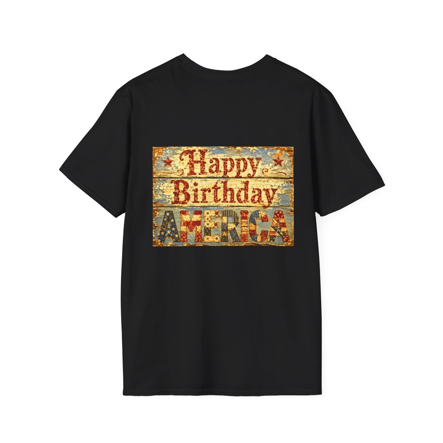 HoneySuckle Lodge 50th—America 250th Bungalow Path T-Shirt —Front & Back Design- Happy 250th Anniversary USA Patriotic Tee