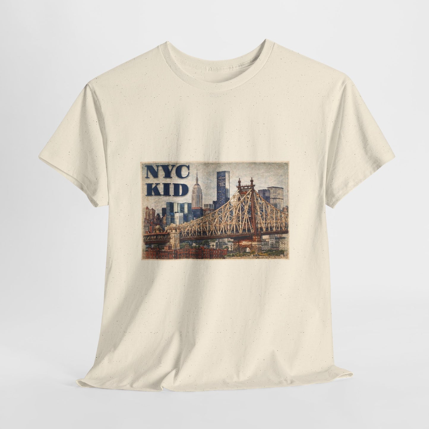 NYC Kid T-Shirt — Vintage Queensboro Bridge New York City Tee
