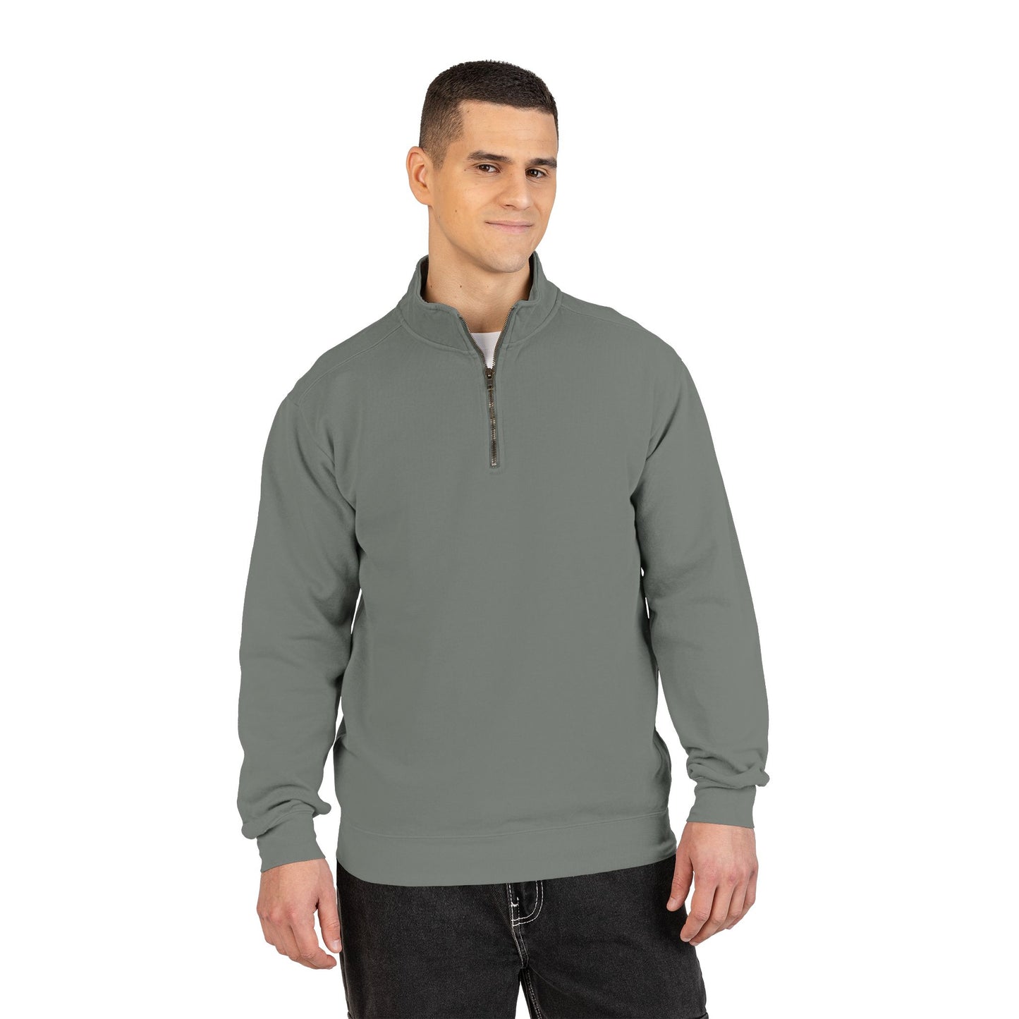 Trump MAGA Quarter-Zip Sweatshirt — Back Art ‘the great maga king’ Graphic- Runs small-order 1 size up