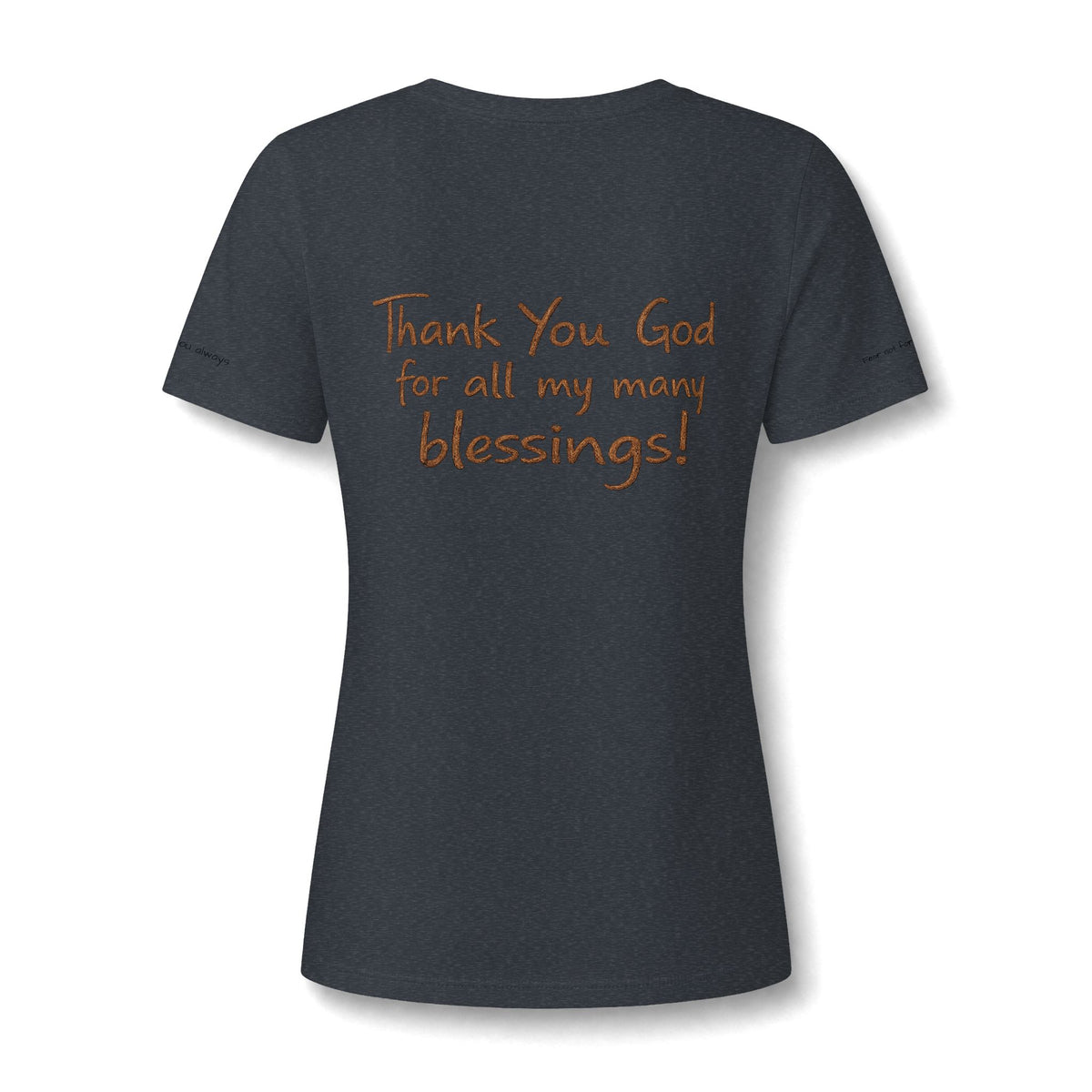 Women's V-Neck Tee — Stylized Jesus Portrait Graphic Tee