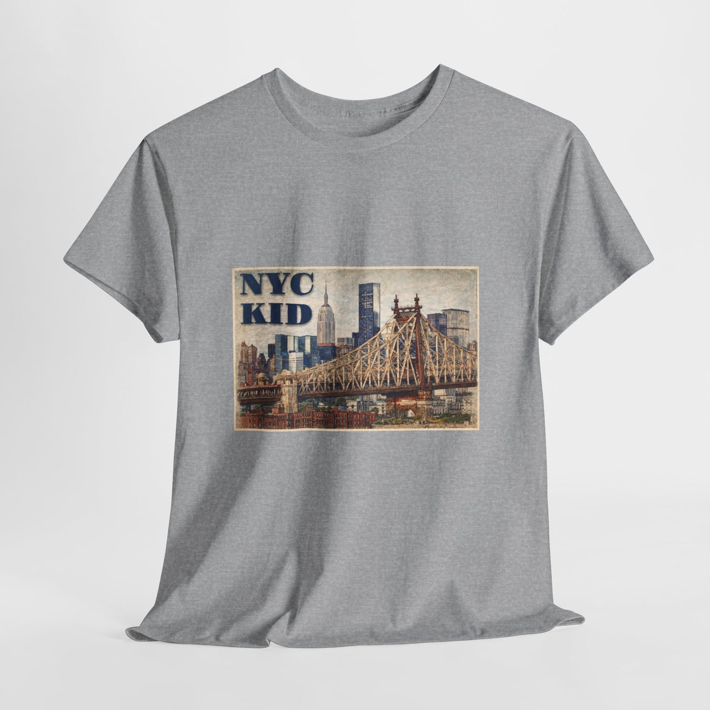 NYC Kid T-Shirt — Vintage Queensboro Bridge New York City Tee