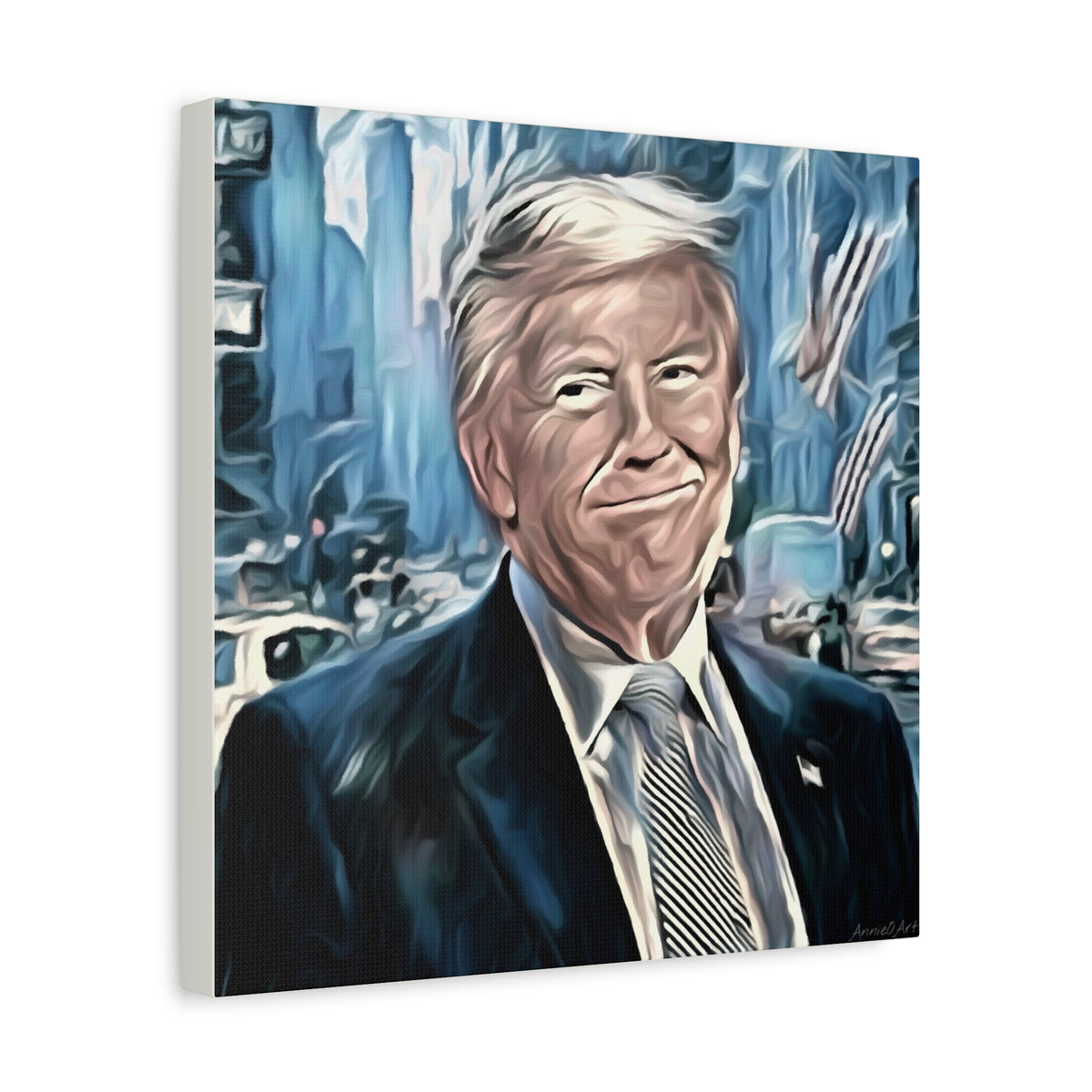 Patriotic Portrait Canvas Print — Trump Artwork