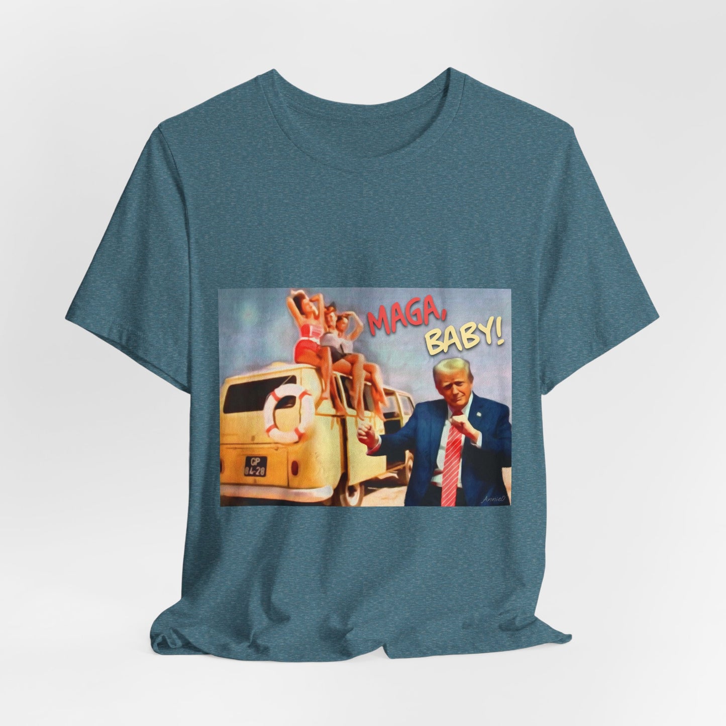 Vintage Political Graphic Tee — "MAGA Baby!"