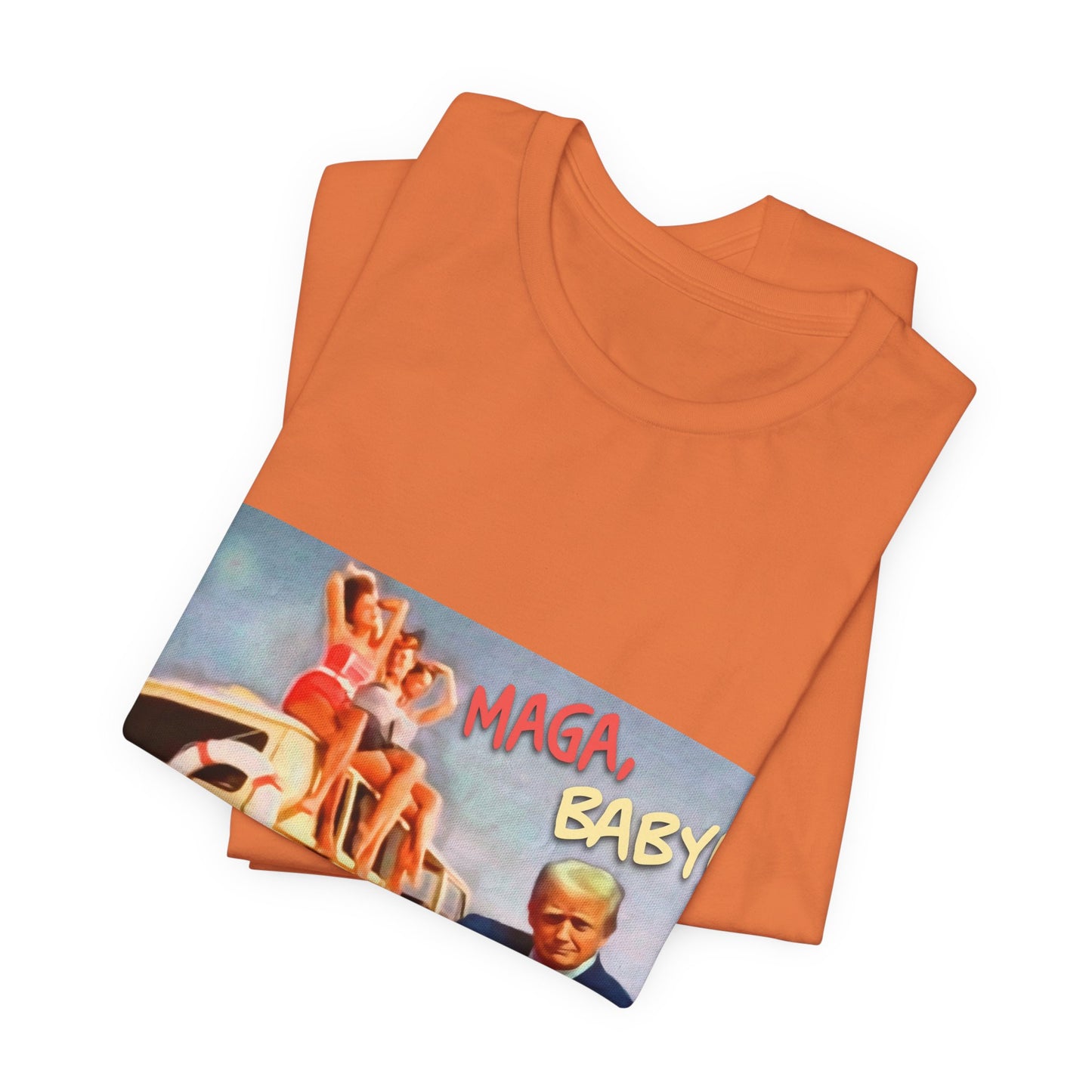 Vintage Political Graphic Tee — "MAGA Baby!"