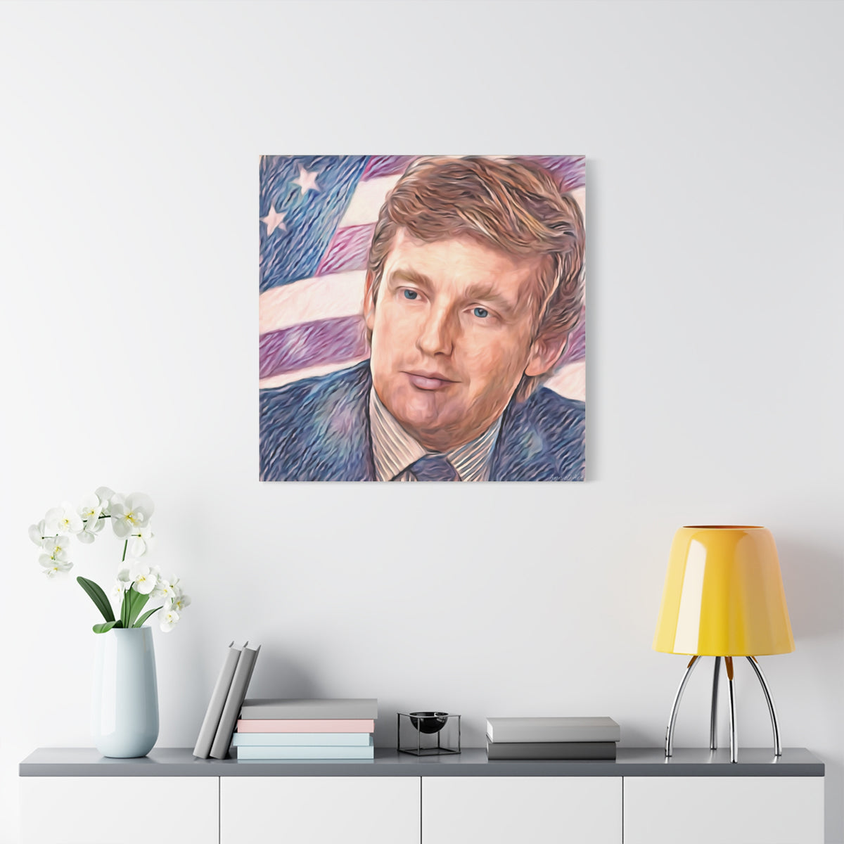 Trump Patriotic Portrait Canvas