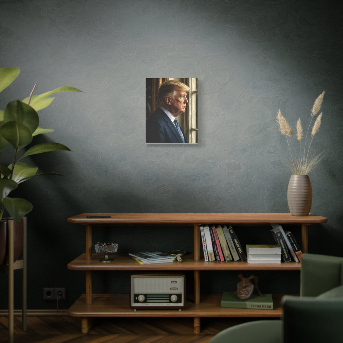 ‘Weight of the World’—Trump Portrait Canvas Print