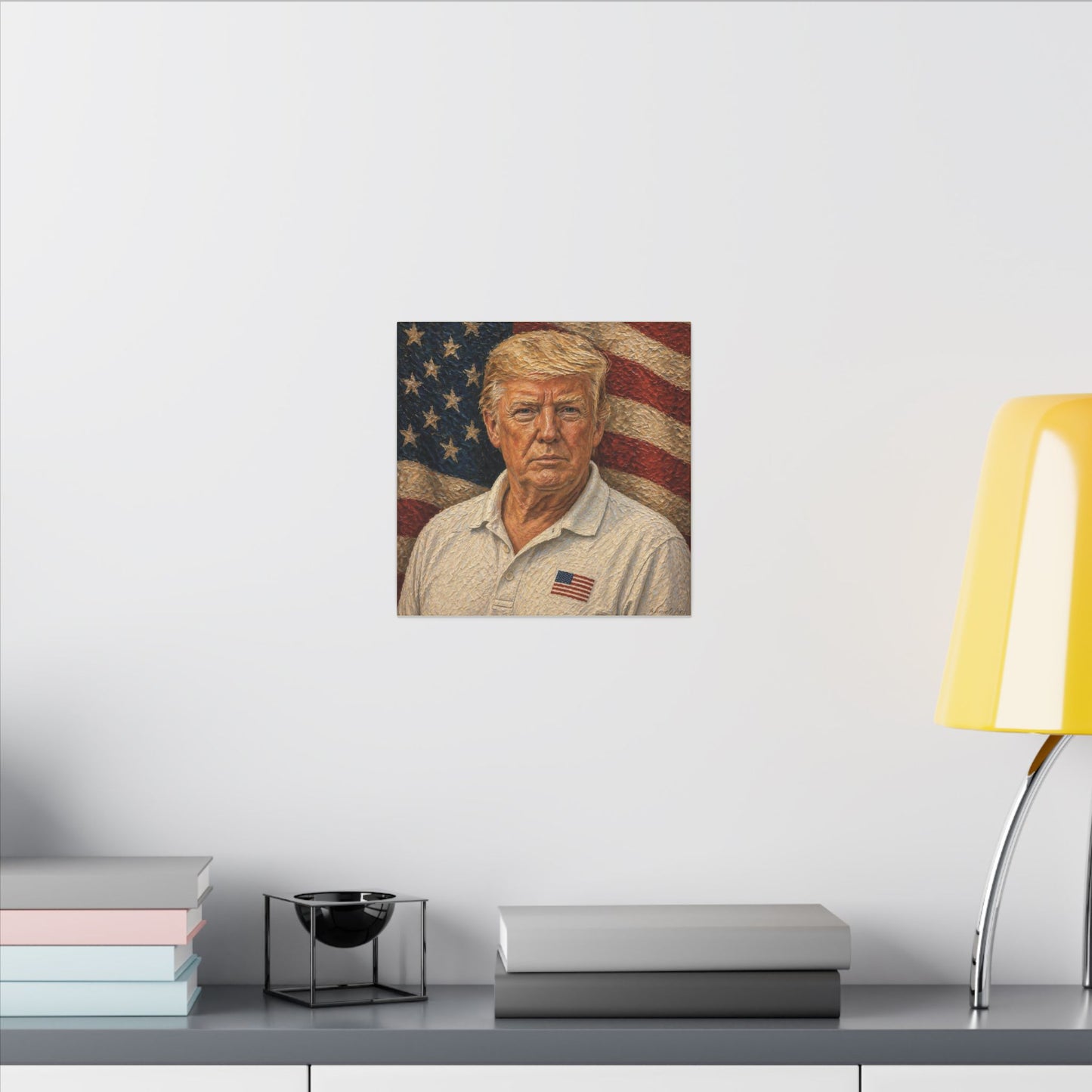 Trump Patriotic Portrait Canvas Print