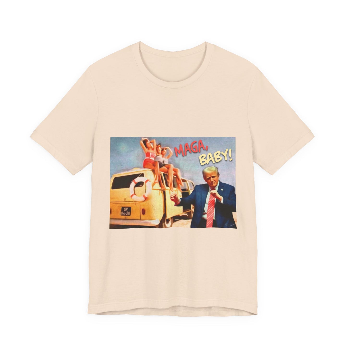 Vintage Political Graphic Tee — "MAGA Baby!"