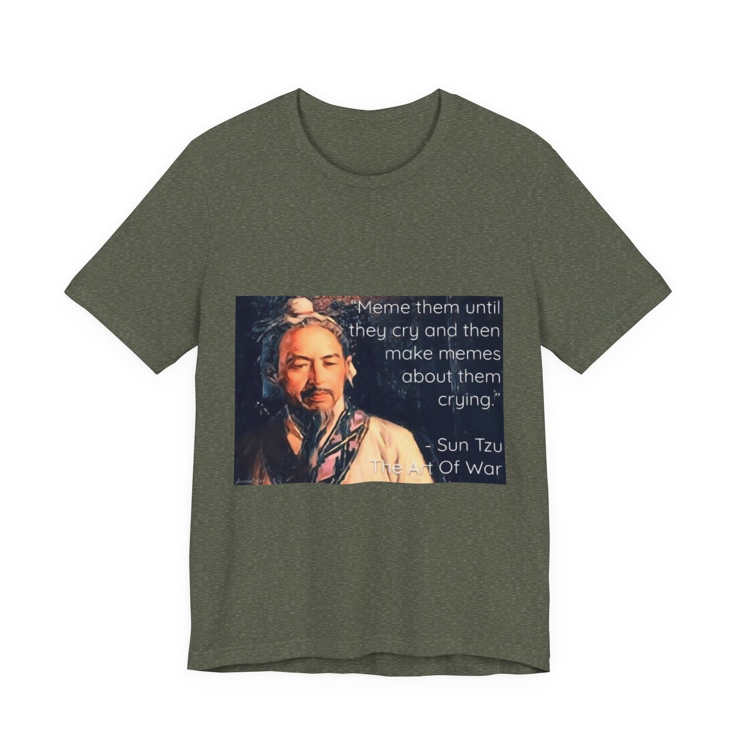 Sun Tzu Meme Tee — "Meme Them Until They Cry" Retro Political Art T‑Shirt