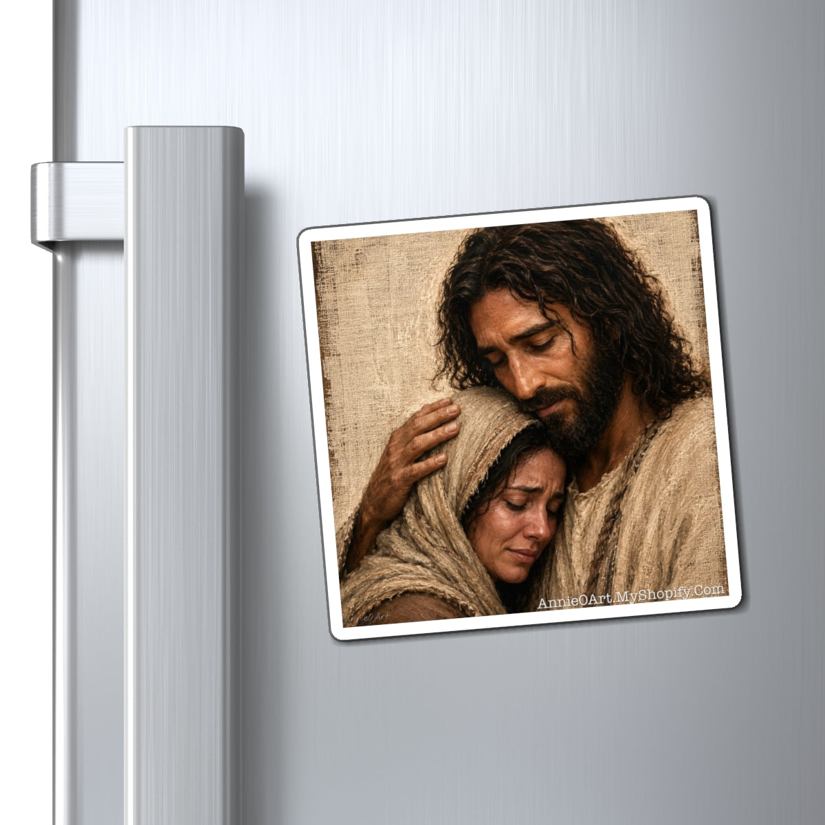 Jesus Embrace Magnet — ‘Kid Level Learning’ Fridge Magnet