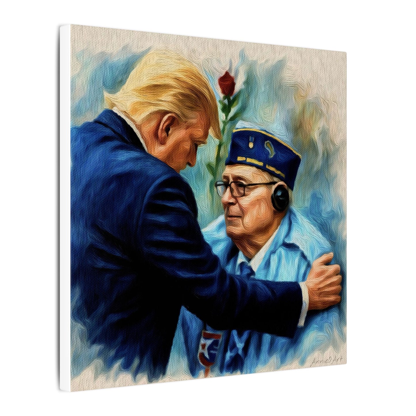 Trump/Patriotic Veteran Tribute Canvas