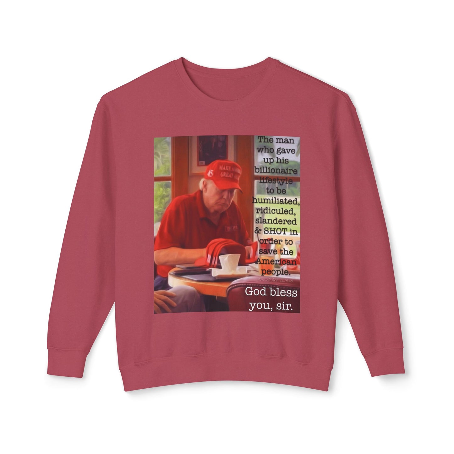 Trump 'God Bless You, Mr. President' Crewneck Sweatshirt — MAGA Tribute