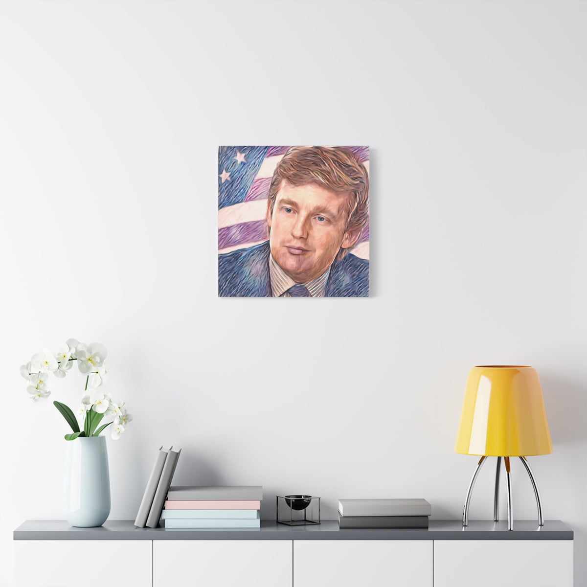 Trump Patriotic Portrait Canvas