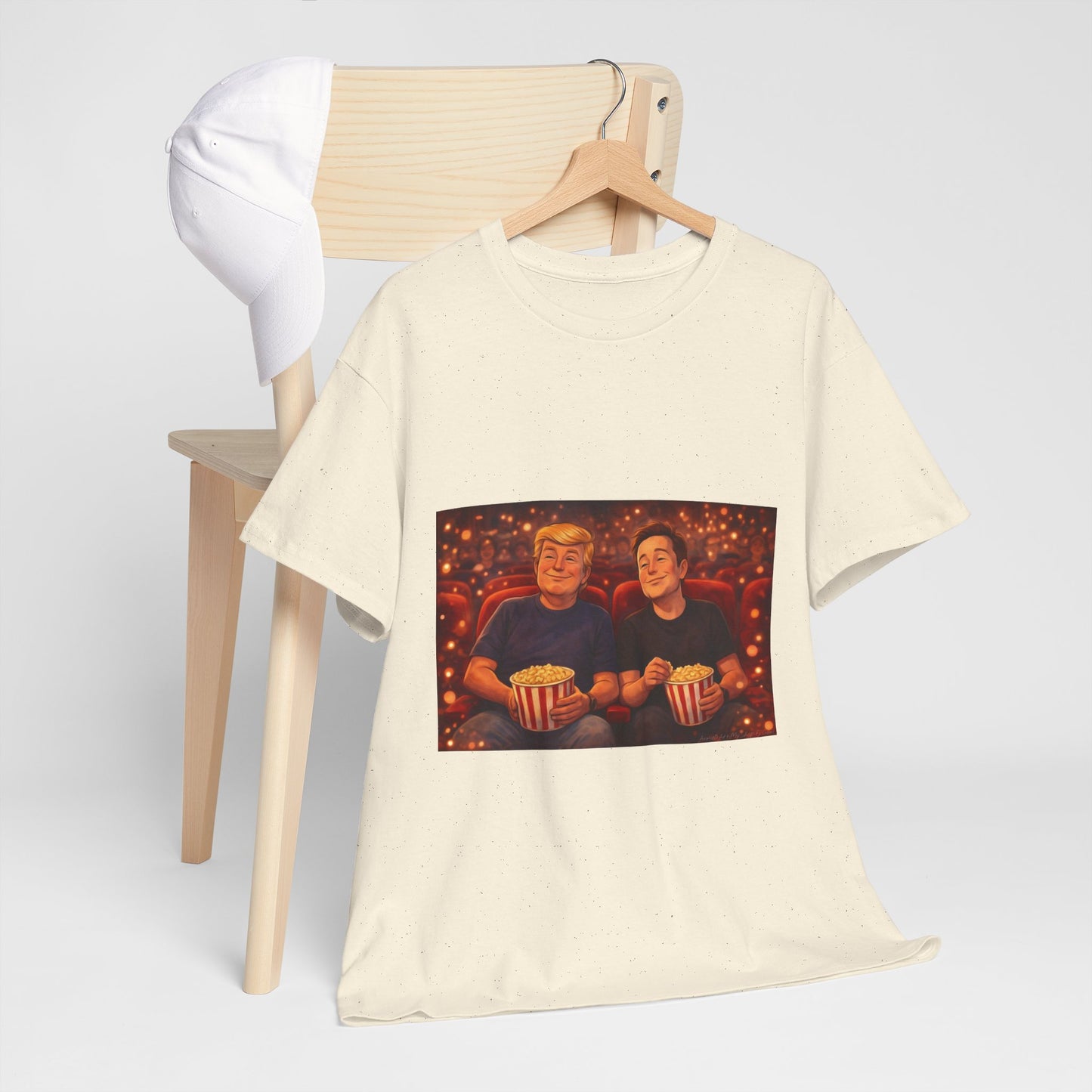 Movie Night Popcorn Tee — Cozy Couples Film Night T-Shirt