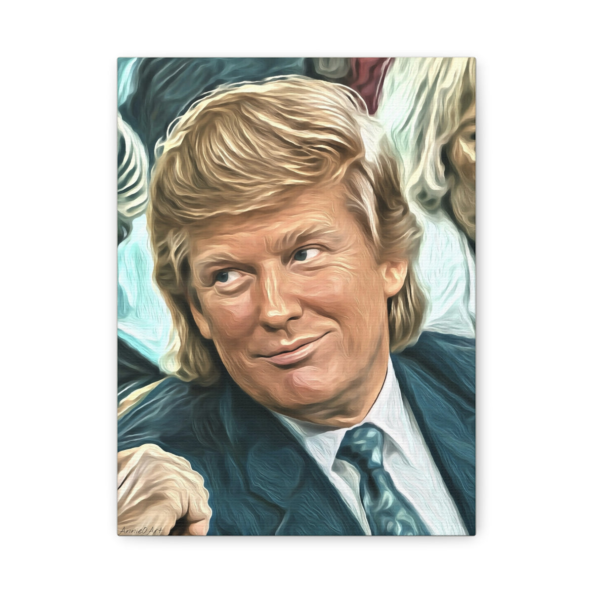 Trump Courtside Portrait Canvas