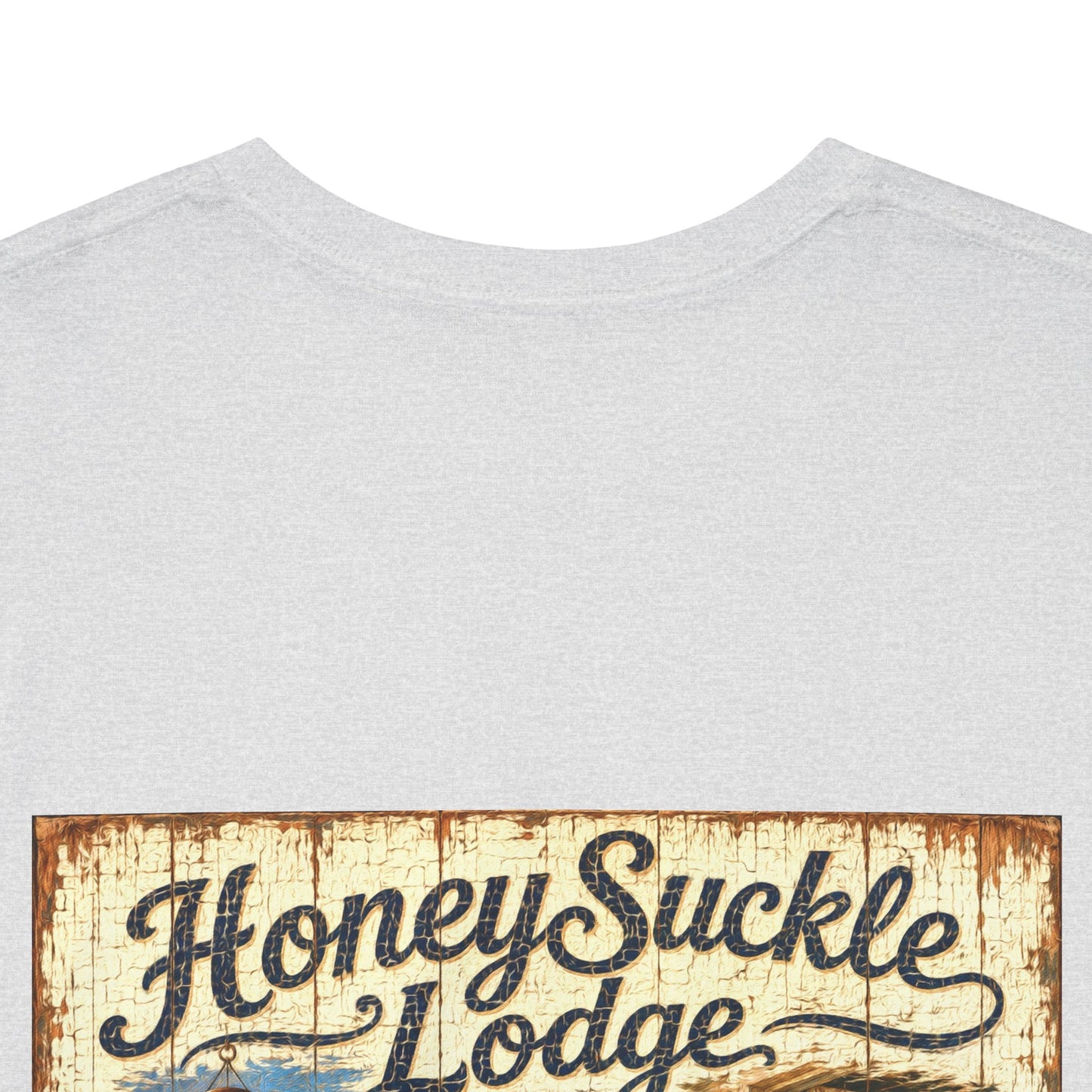 Vintage Beach T‑Shirt — 'Honeysuckle Lodge: 50+ Years of Endless Summer' Retro Seaside Tee