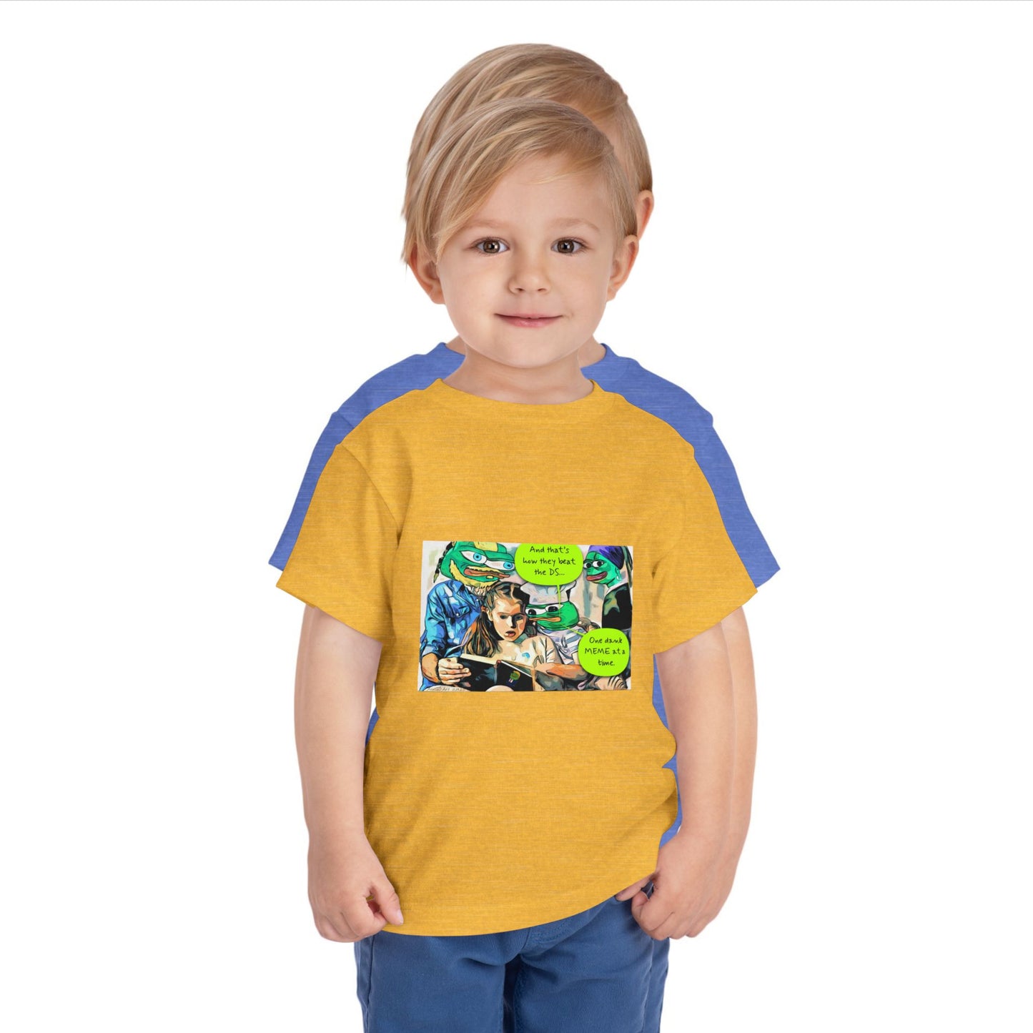 Grandkids of Anons Toddler Tee — Funny Frog Meme Family Gaming Graphic