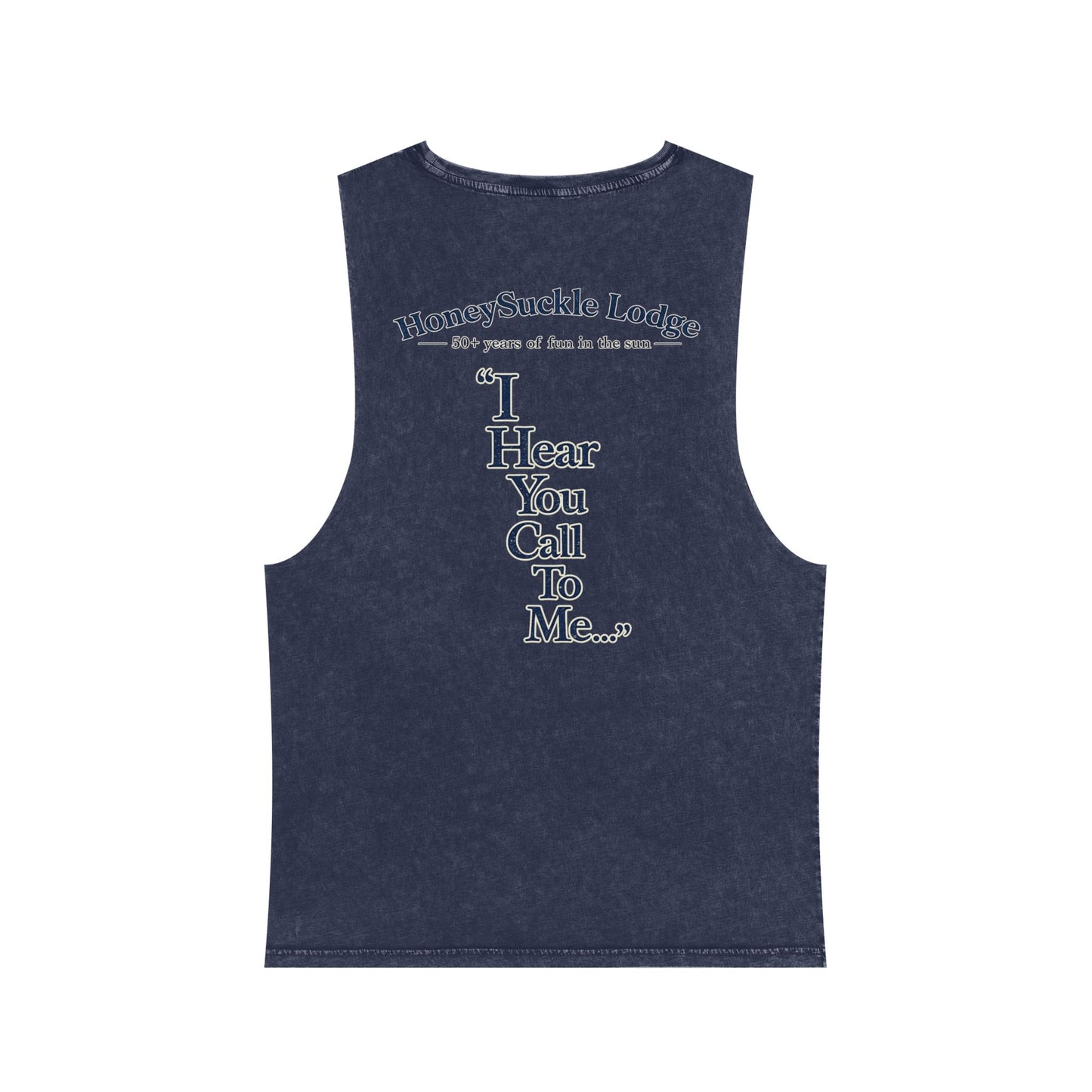 HSL Vintage Beach Tank Top — "I Hear You Call To Me" Stonewash Sleeveless Tee