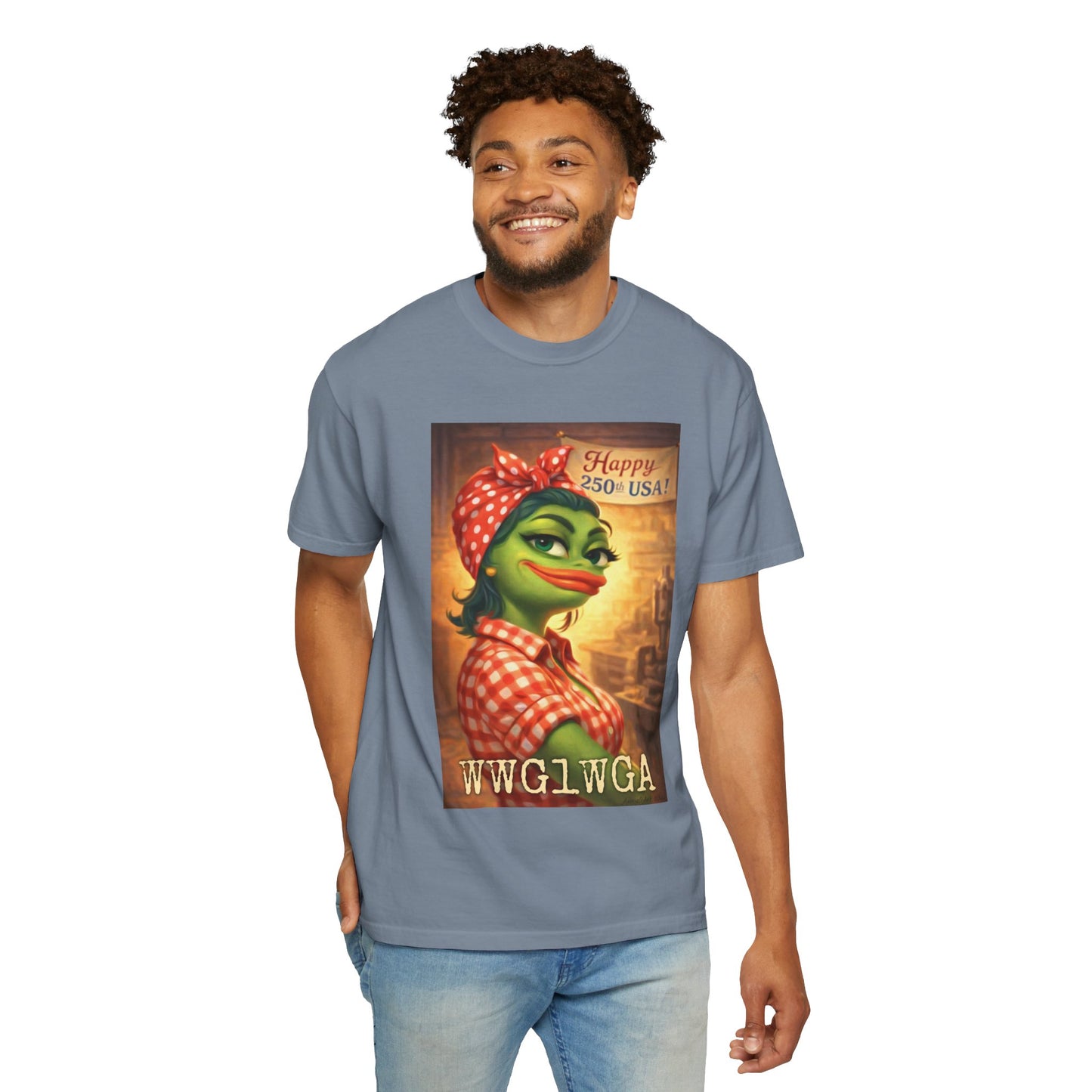 250th Celebration Patriotic T-Shirt — WWG1WGA / MAGA Tribute