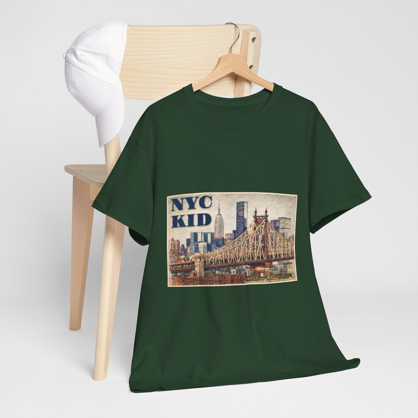 NYC Kid T-Shirt — Vintage Queensboro Bridge New York City Tee