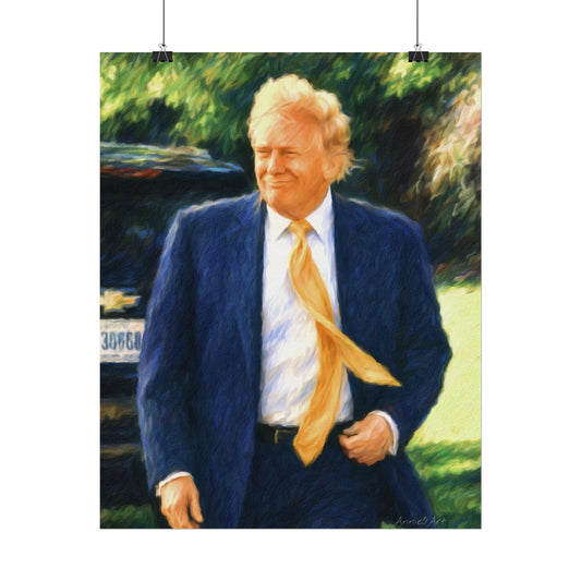 Trump Textured Poster Print