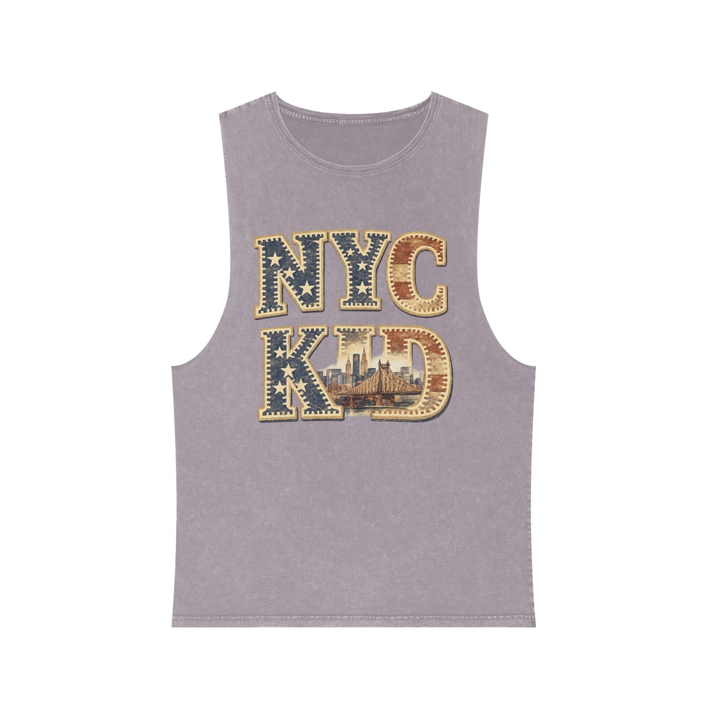 NYC Kid Stonewash Tank Top — Vintage New York City Graphic