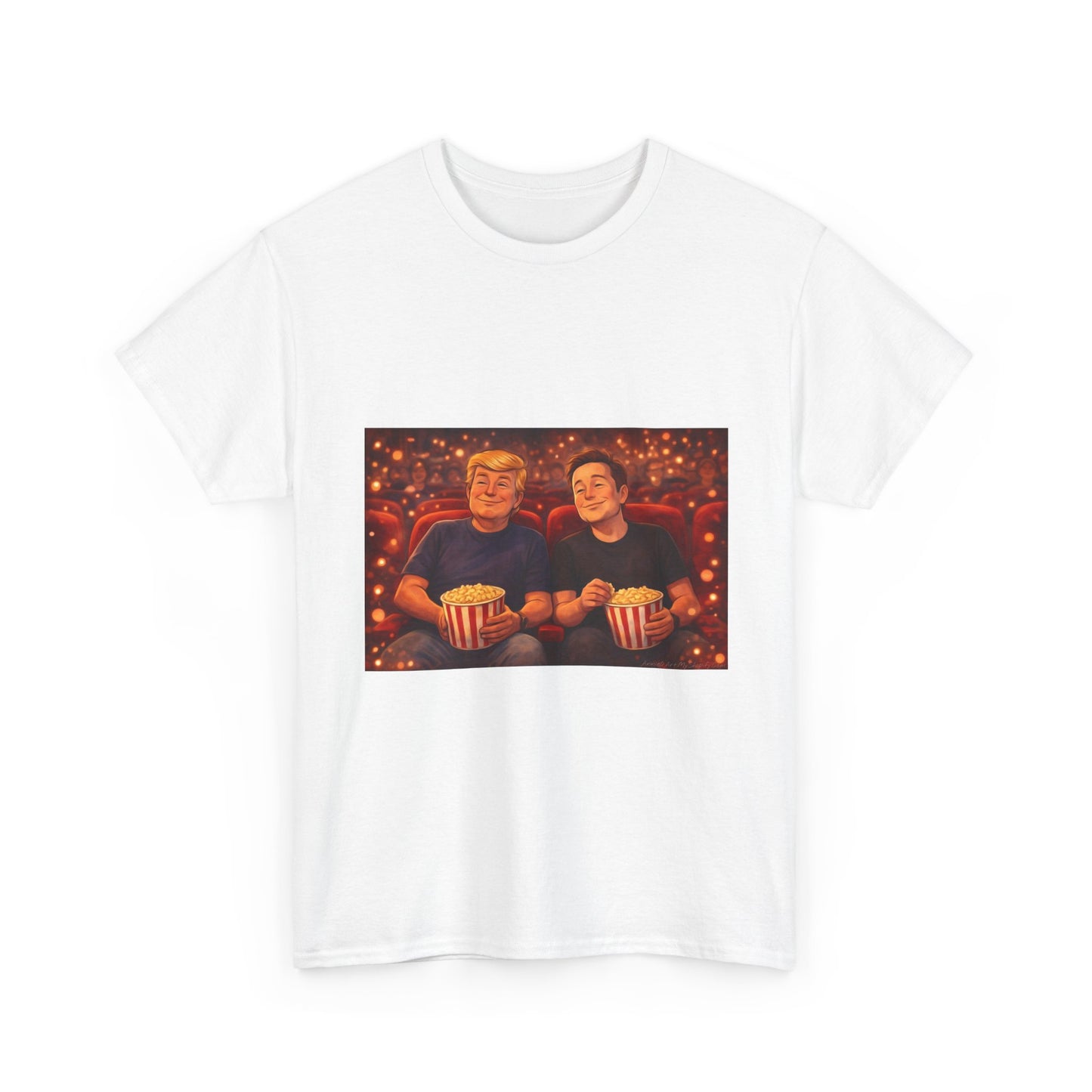 Movie Night Popcorn Tee — Cozy Couples Film Night T-Shirt