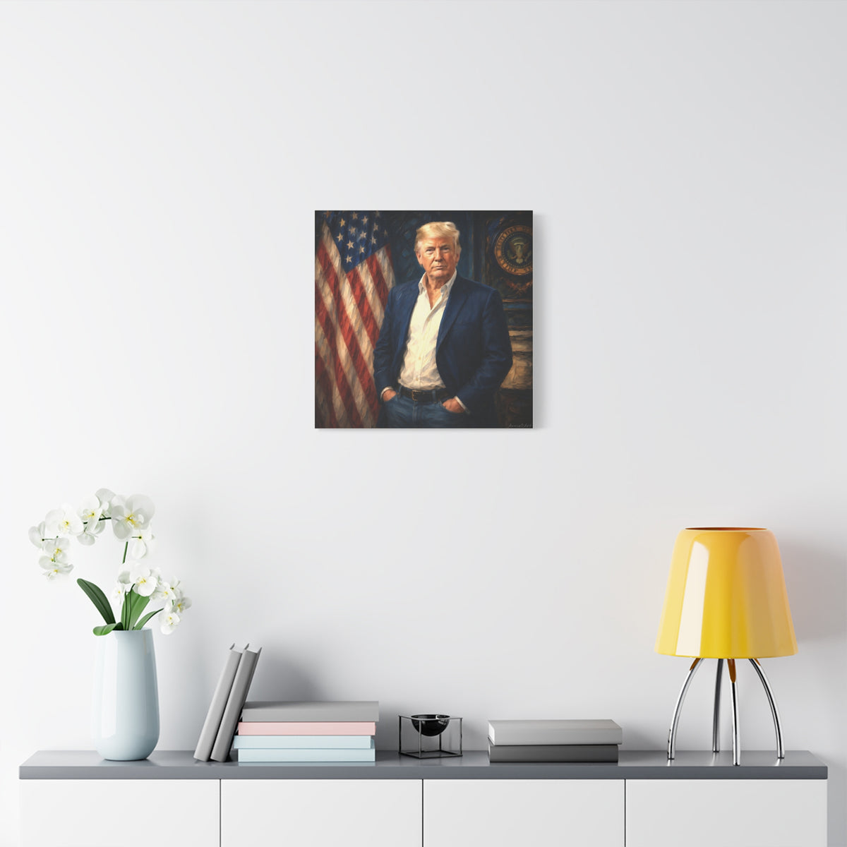 Trump Patriotic Portrait Canvas