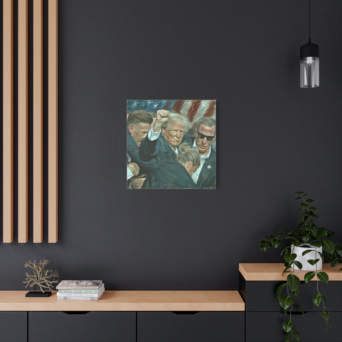 Trump ‘FIGHT!’ Fist-Raise Matte Canvas