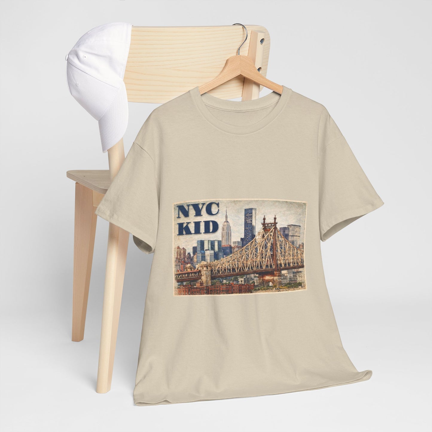 NYC Kid T-Shirt — Vintage Queensboro Bridge New York City Tee