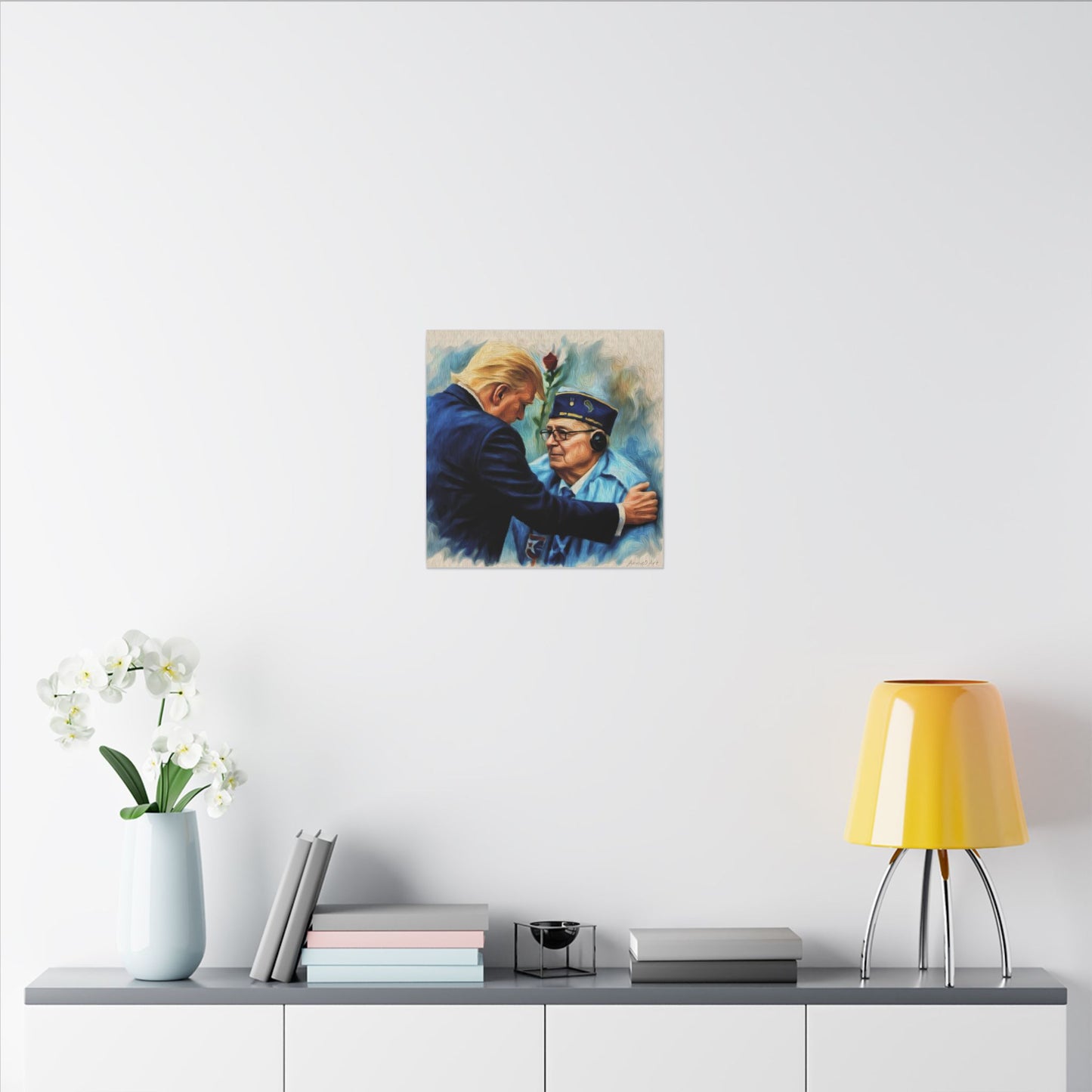 Trump/Patriotic Veteran Tribute Canvas