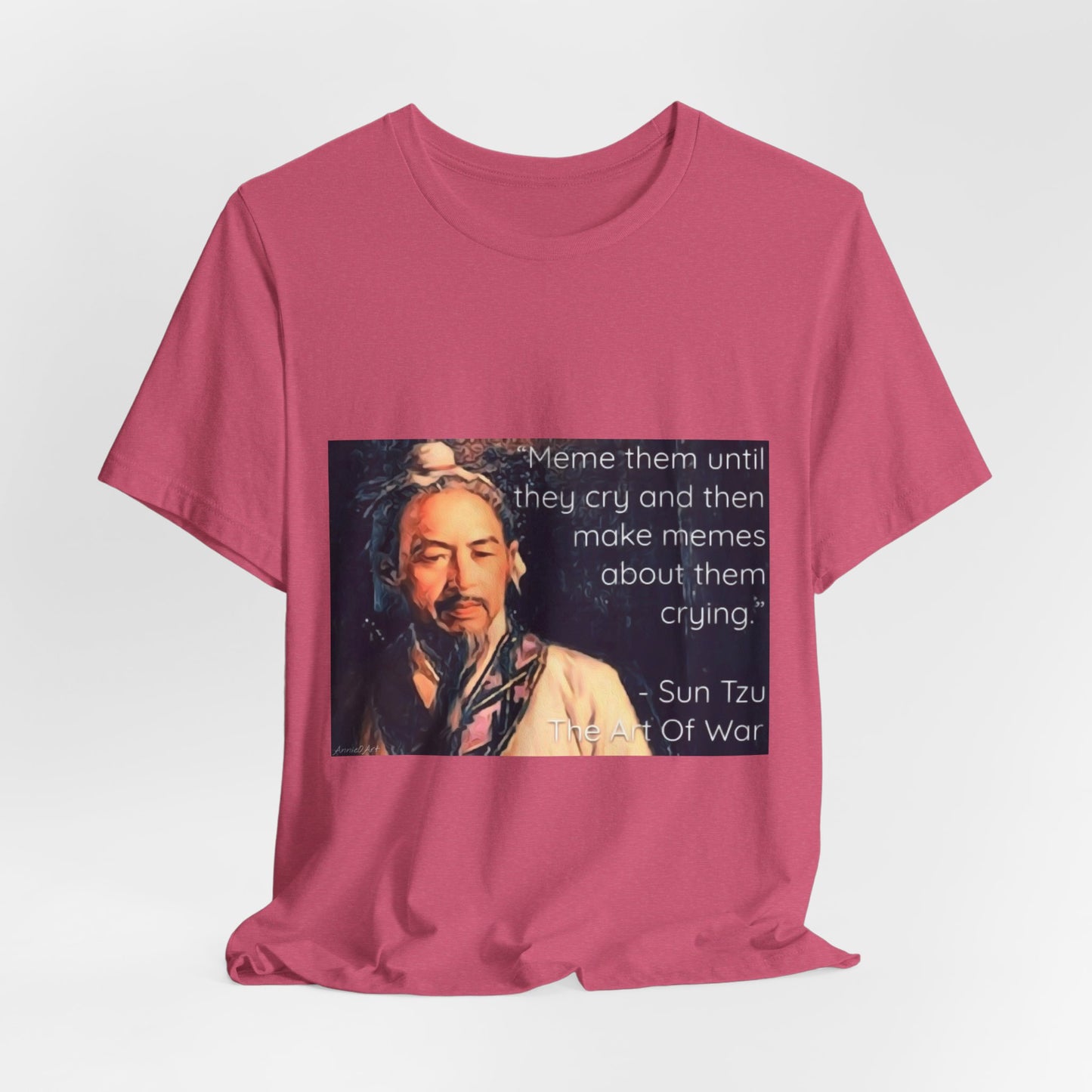 Sun Tzu Meme Tee — "Meme Them Until They Cry" Retro Political Art T‑Shirt