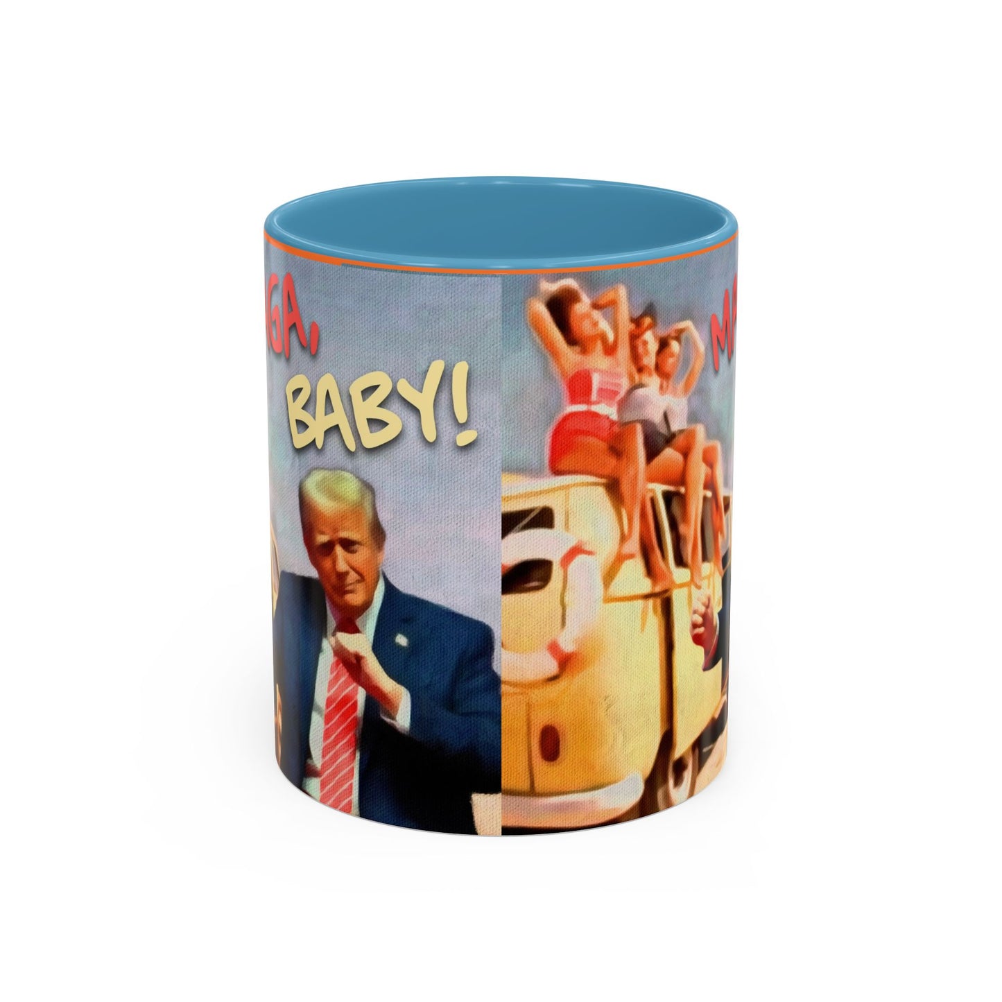 Political Novelty Covfefe Mug – "MAGA Baby" Retro Campaign Design