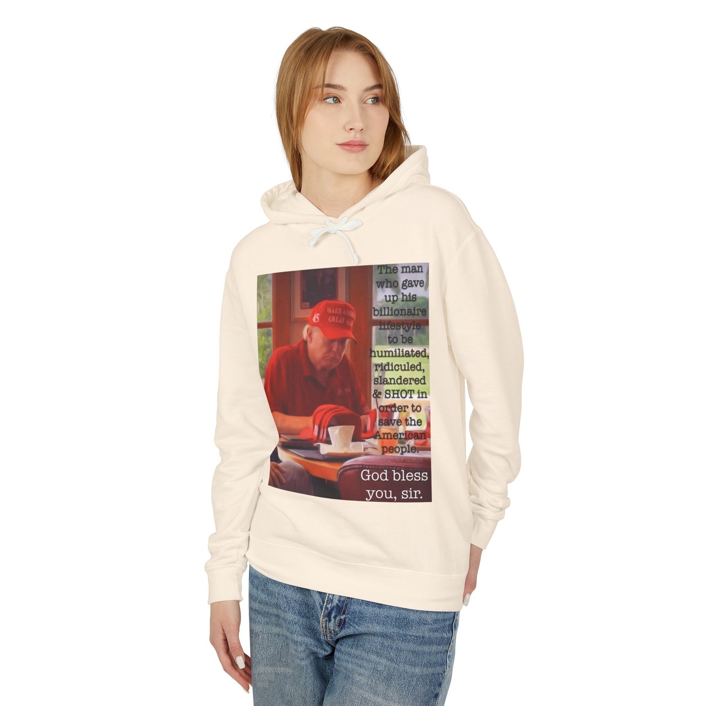 Patriotic 'God Bless You, Sir' Hoodie — Vintage Veteran Tribute Sweatshirt