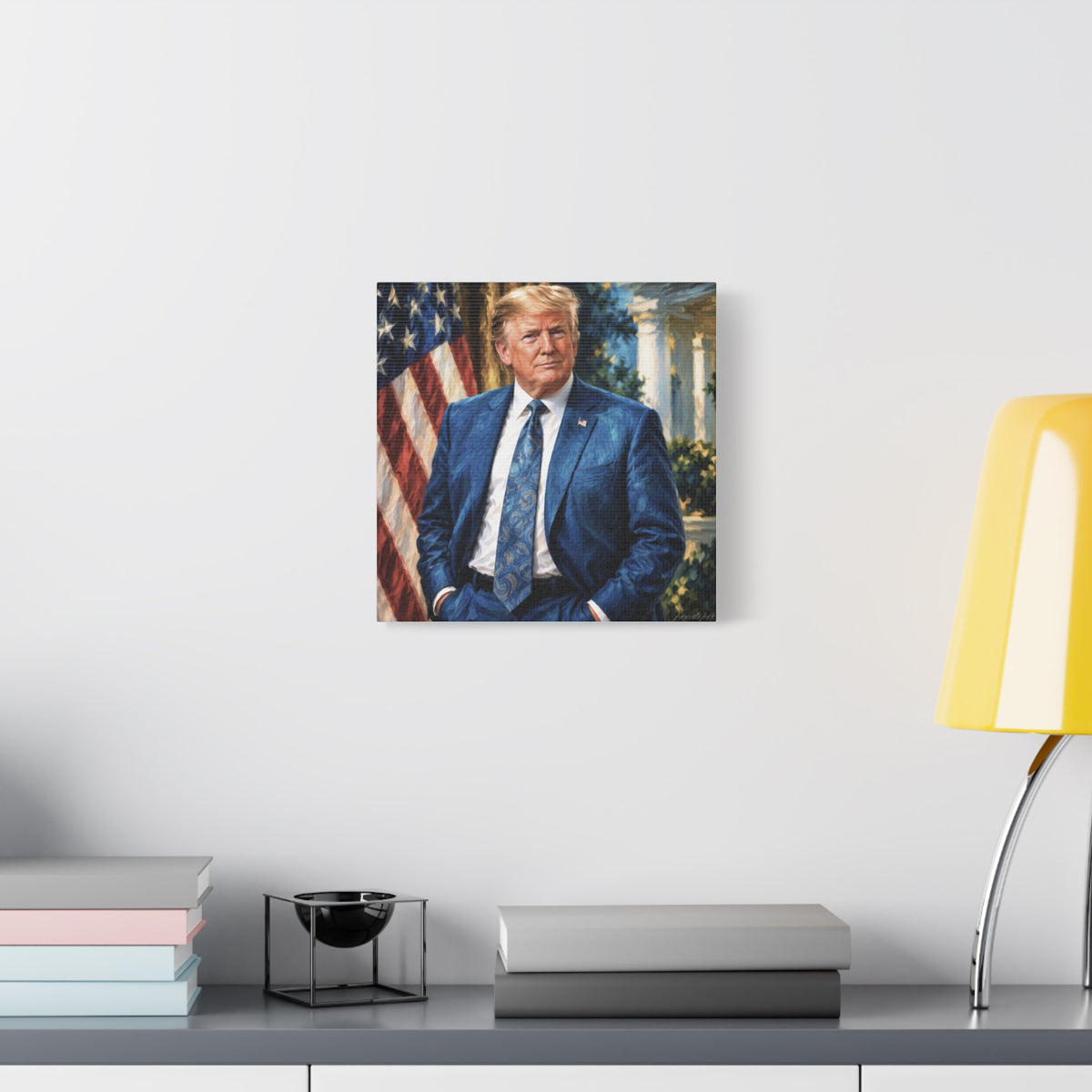 Trump Patriotic Presidential Portrait Canvas