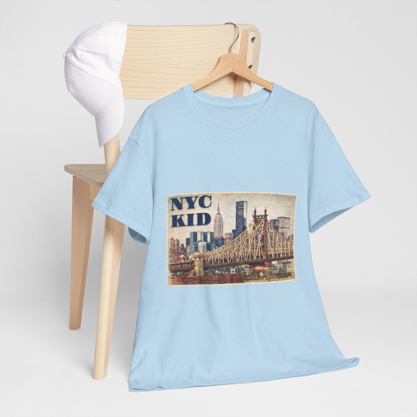 NYC Kid T-Shirt — Vintage Queensboro Bridge New York City Tee