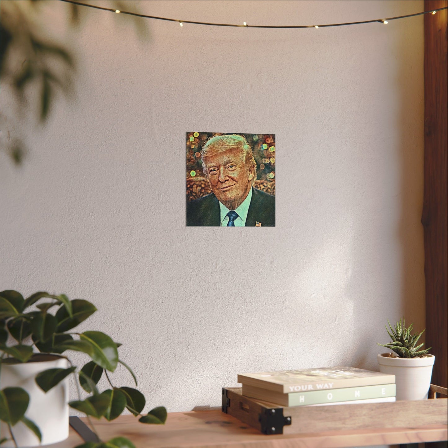 Trump Textured Watercolor Matte Poster